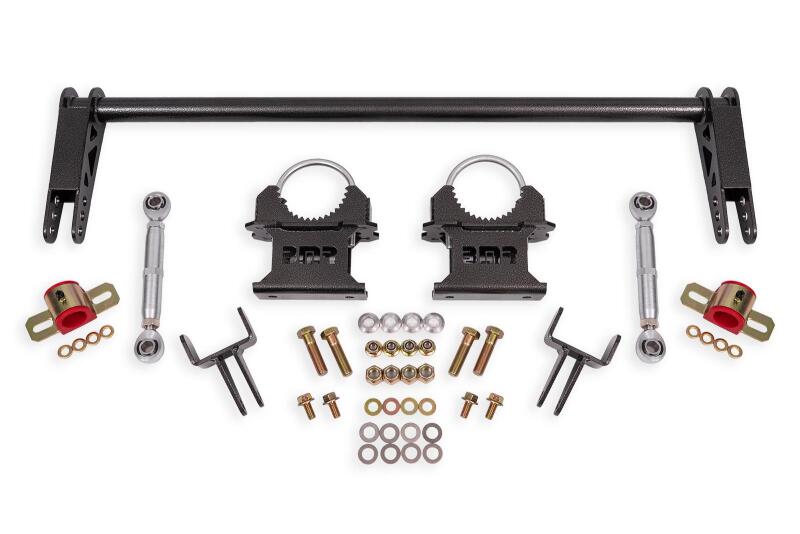 Ford Mustang Sway Bar Kit - Rear - BMR Suspension - Weld-on, Hollow, 3-way Adjustable - Black - `79-`04